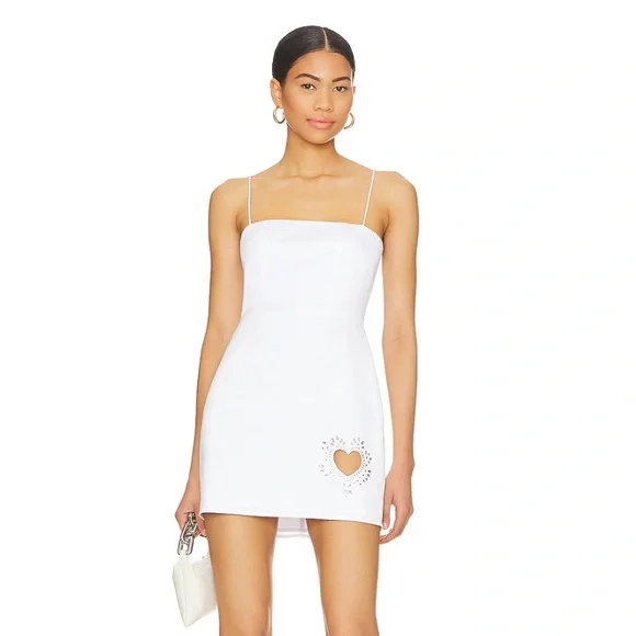 white christmas dresses Elizabeth Heart Cut-Out Dress